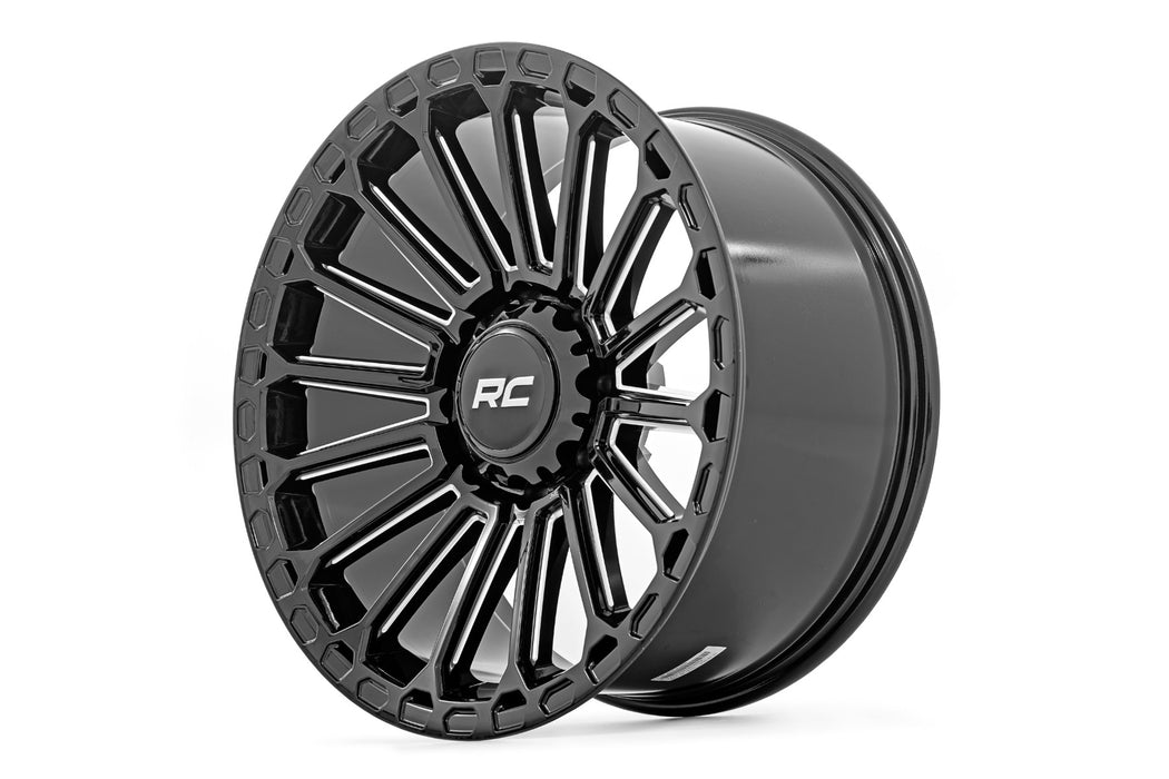 Rough Country 97 Series Wheel One-Piece Gloss Black 20X10 6X5.525Mm 97201012