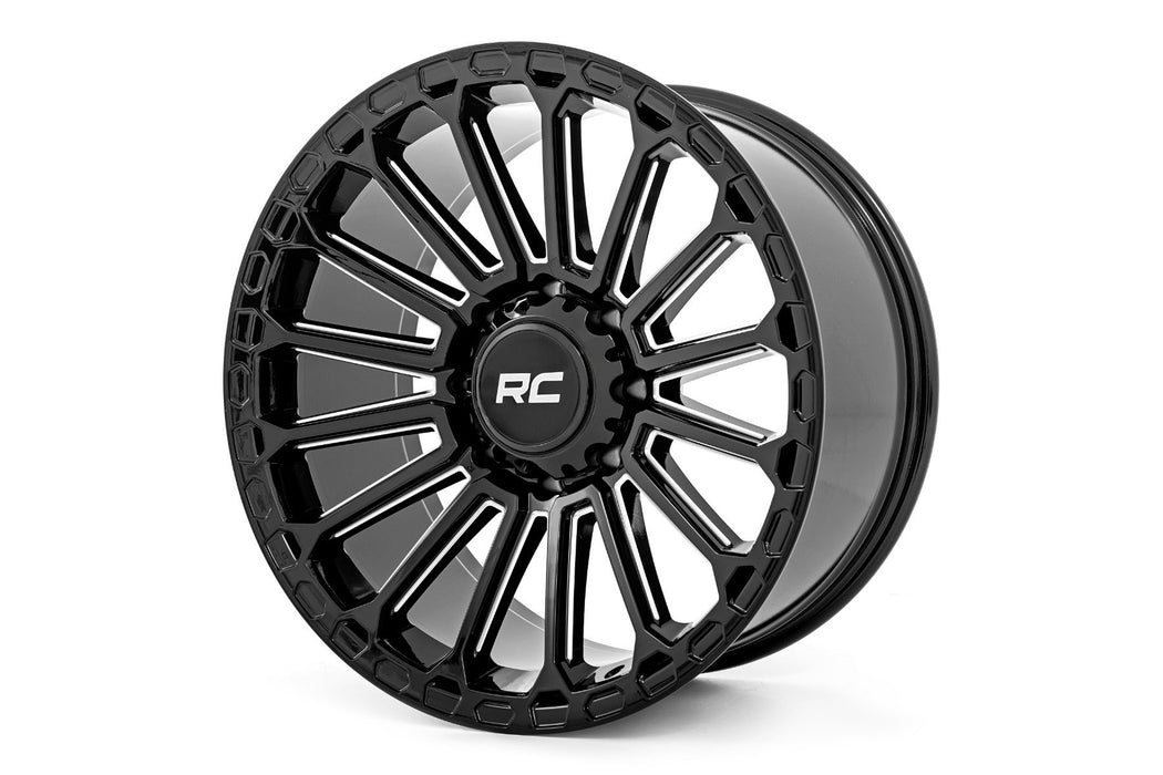 Rough Country 97 Series Wheel One-Piece Gloss Black 22X10 8X6.519Mm 97221010