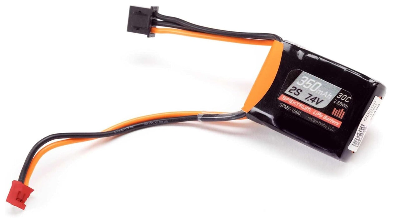 Spektrum Accessories 7.4V 350mAh 2S 30C LiPo Battery: PH2.0, SPMX-1090
