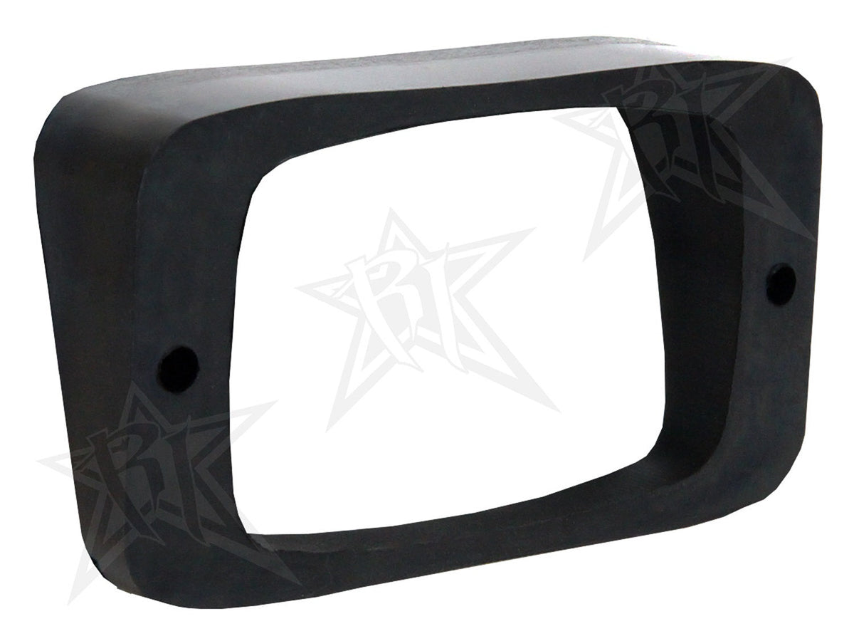 RIGID Sr-M Series 15 Degree Up Or Down Angled Flush Mount Gasket, Black 49001
