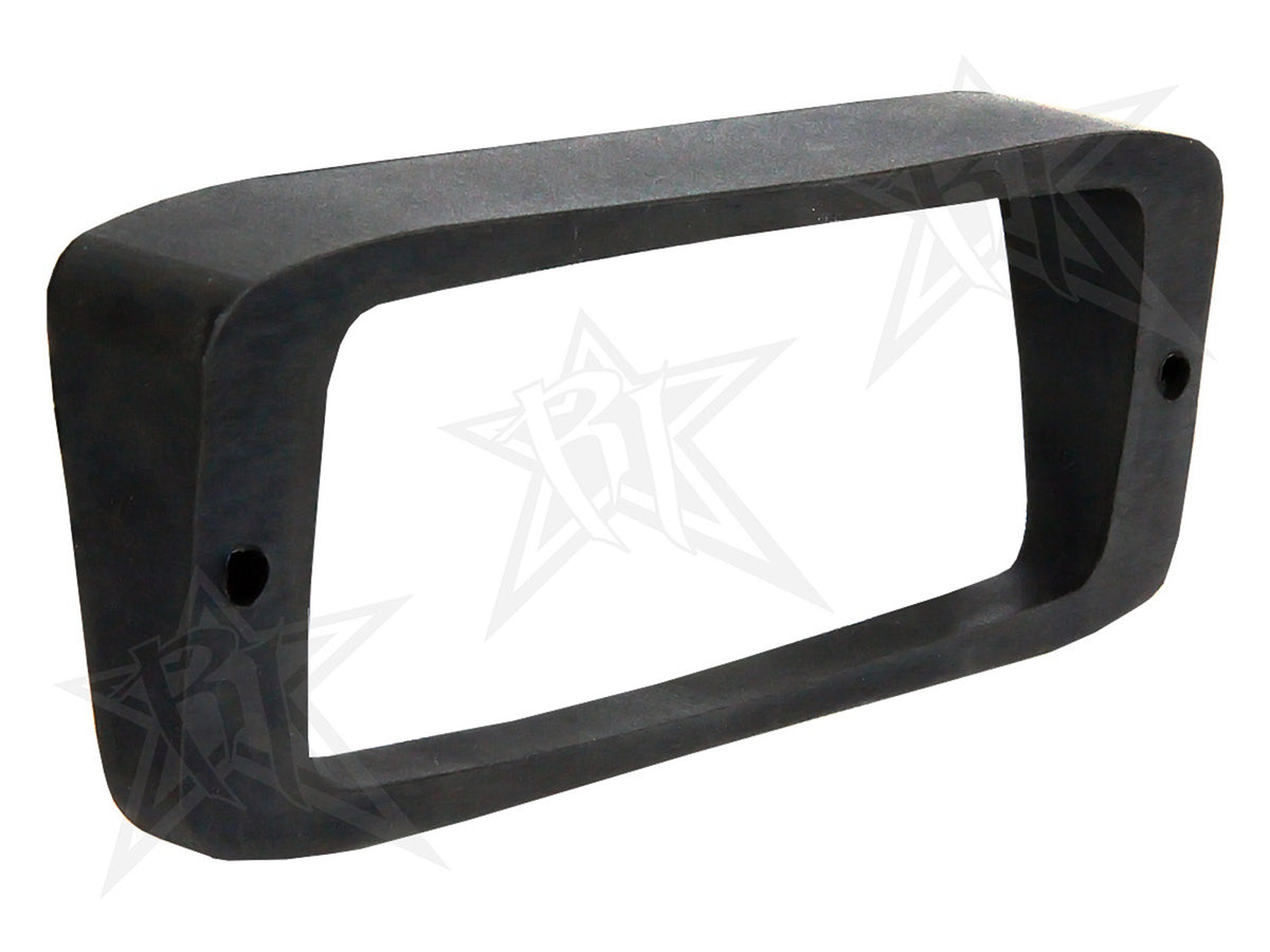 RIGID Sr-Q Series 15 Degree Up Or Down Angled Flush Mount Gasket, Black 49002