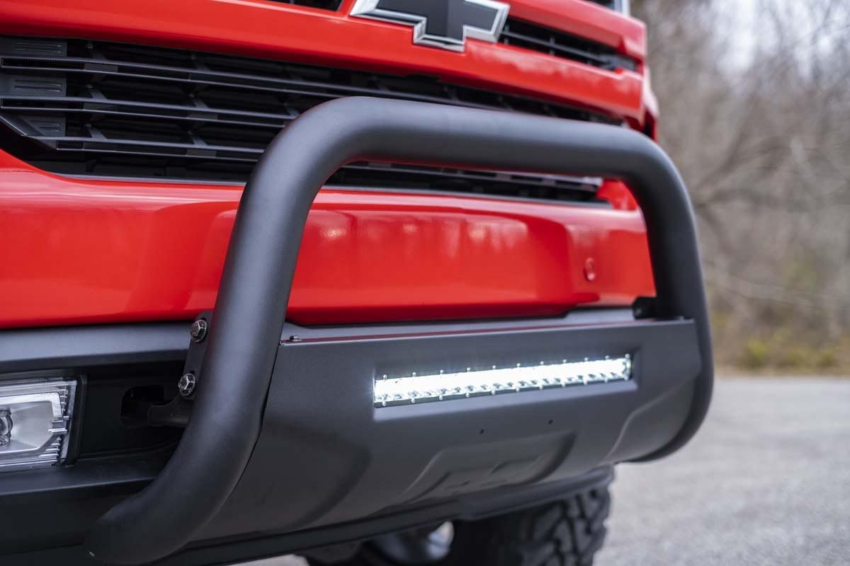 Rough Country Black Led Bull Bar Fits Chevy Silverado 1500 2WD/4WD (2019-2022) B-C4072