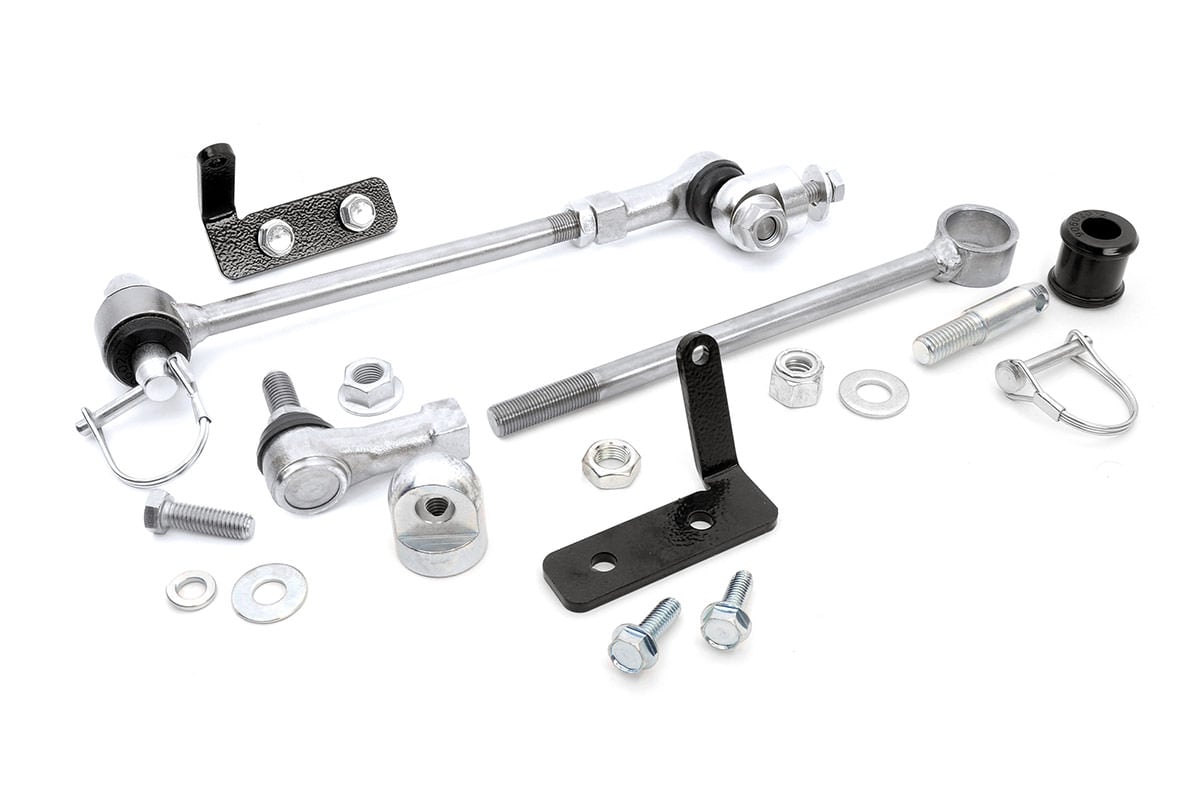Rough Country Fits Jeep Front Sway-Bar Disconnects (3.5-6In) 1128
