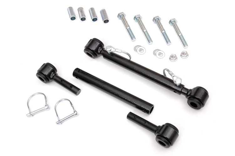 Rough Country Quick Disconnect Sway Links Rear 4-6 Inch Lift Fits Jeep Wrangler Tj (97-06) 1188