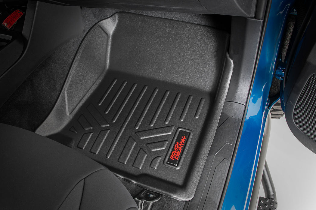 Rough Country Floor Mats Front and Rear Toyota Tacoma 2WD/4WD (2016-2023)