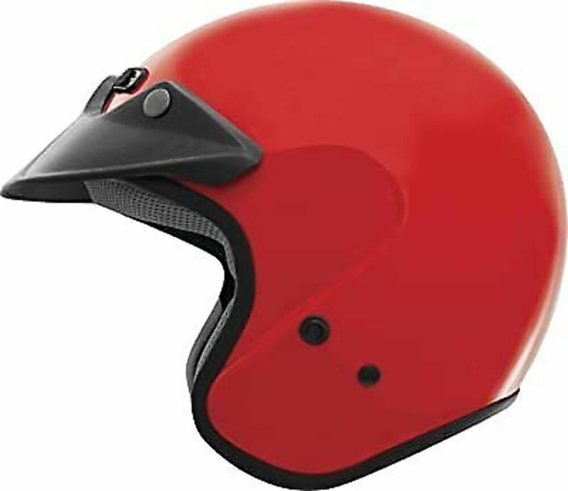 THH Helmets T-381 Adult Street Motorcycle Helmet - Red/Large