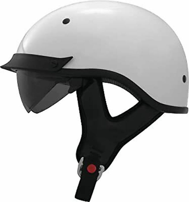 THH Helmets T-72 Adult Street Motorcycle Helmet - White/X-Small