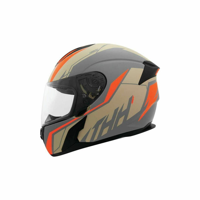 THH T810S Turbo Helmet (X-Small) (Grey/Orange)