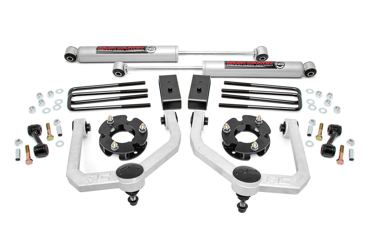 Rough Country 3 Inch Lift Kit N3 Shocks Fits Nissan Titan 2WD/4WD (2004-2023) 83430
