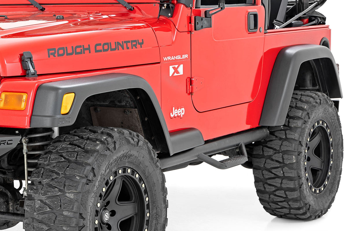 Rough Country Fender Flare Kit 5.5" Wide Fits Jeep Wrangler Tj 4WD (1997-2006) 99033