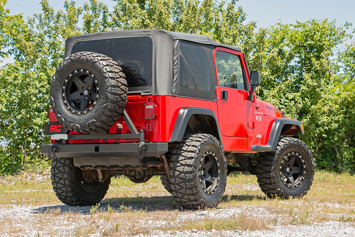 Rough Country Rear Bumper Tire Carrier Fits Jeep Wrangler Tj (97-06)/Wrangler Yj (87-95) 10592A