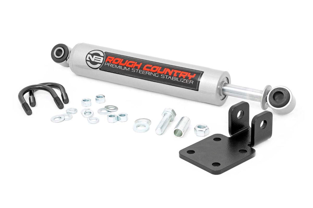 Rough Country Hd Steering Kit Stabilizer Combo compatible with Jeep Cherokee Xj/Comanche Mj/Wrangler Tj 10613