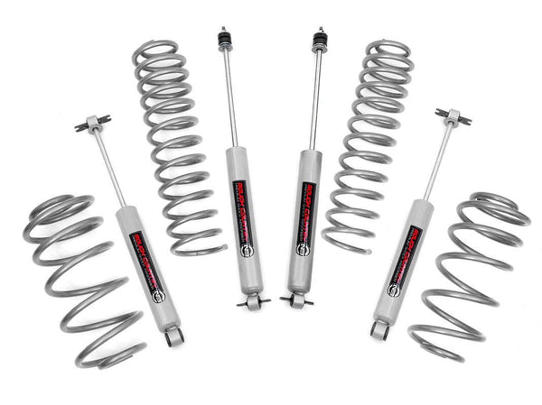 Rough Country 2.5 Inch Lift Kit 4 Cyl N3 compatible with Jeep Wrangler Tj 4Wd (1997-2006) 652.20