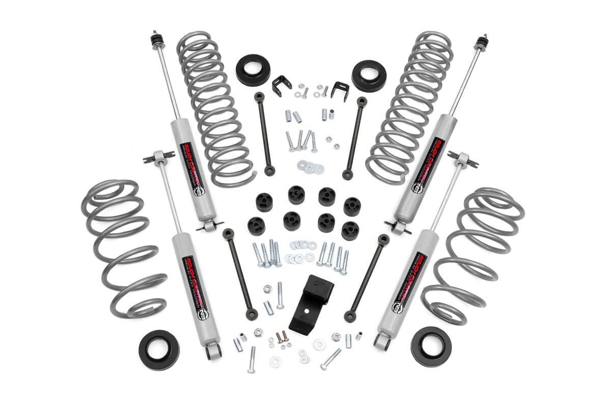 Rough Country 3.25 Inch Lift Kit 4 Cyl Fits Jeep Wrangler Tj 4WD (1997-2002) 641.20