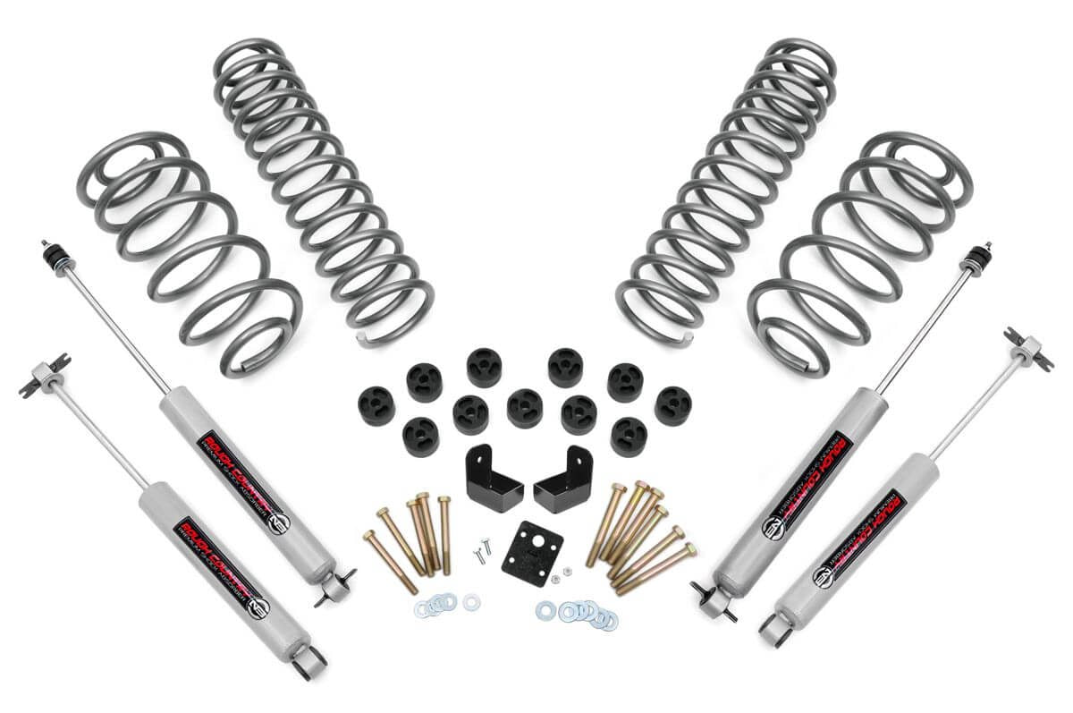 Rough Country 3.75 Inch Lift Kit Combo 4 Cyl N3 Fits Jeep Wrangler Tj (97-06) 647.20