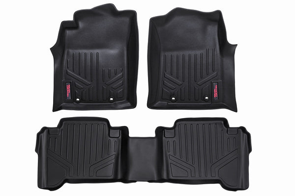 Rough Country Floor Mats Front and Rear Fits toyotaTacoma 2WD/4WD (2012-2015) M-71213