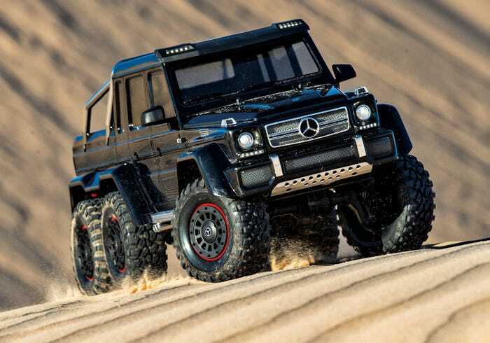 Traxxas Trx-6 Scale And Trail Crawler With Mercedes-Benz G 63 Amg Body: 6X6 Electric Trail Truck With Tqi Link Enabled 2.4Ghz Radio System 88096-4-BLK