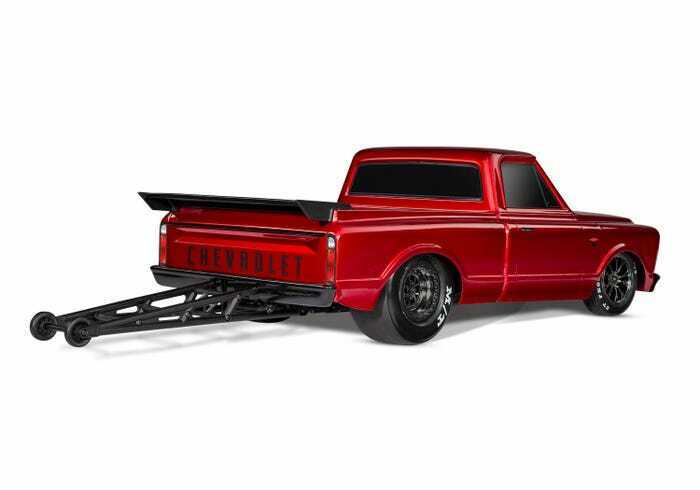Traxxas 94076-4-RED Drag Slash Chevrolet C10 Pickup Truck