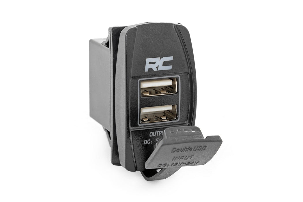 Rough Country Usb Switch Insert 2X1 With Logo Blue Back Light 709USB