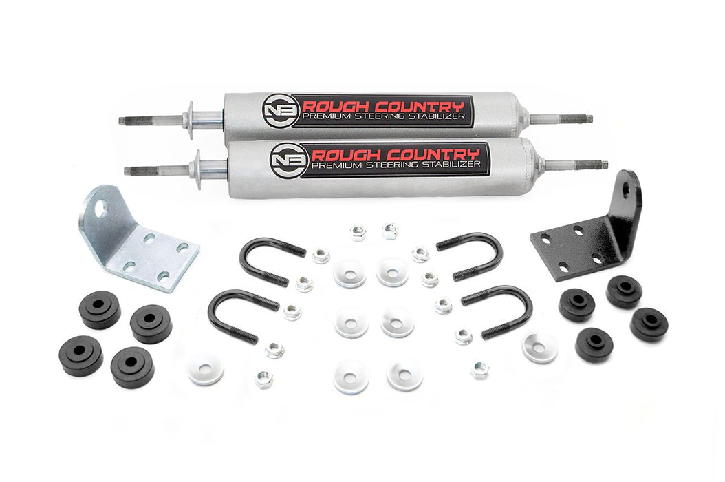 Rough Country N3 Steering Stabilizer Dual Ford Bronco/F-100/F-150 4Wd (77-79) 8733630