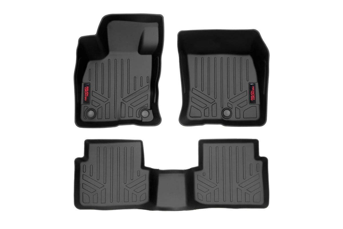 Rough Country Floor Mats Fr & Rr Fits Ford Bronco Sport 4WD (2021-2023) M-51323