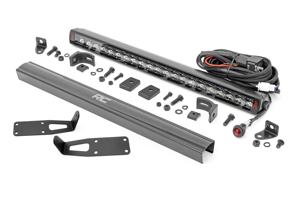 Rough Country Led Light Bumper Mount 20&Quot; Spectrum Single Row Fits RAM 2500/3500 (10-18) 80568