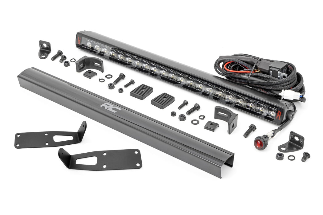 Rough Country Led Light Bumper Mount 20&Quot; Spectrum Single Row Ram 2500/3500 (10-18) 80568