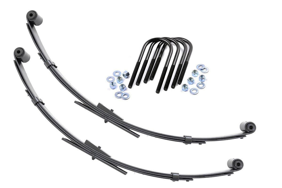 Rough Country Rear Leaf Springs 2.5" Lift Pair Fits Jeep Wrangler Yj 4WD (87-95) 8012KIT