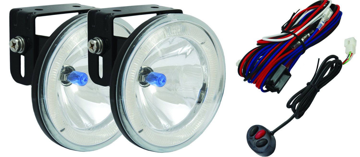 4" Round 55 Watt Halogen Fog and Foul Weather Lamps with Halo