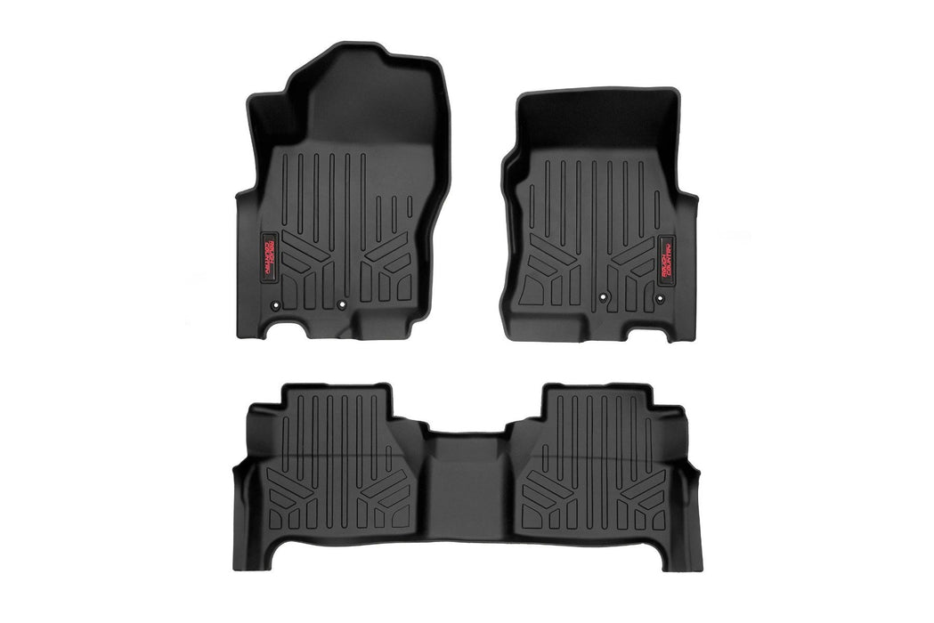 Rough Country Floor Mats Fr & Rr Crew Cab Nissan Frontier 2Wd/4Wd (22-23) M-80515