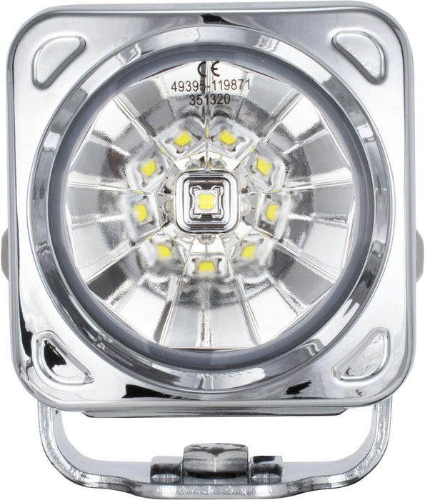 3" Optimus Chrome Square 60º Beam LED Light Kit
