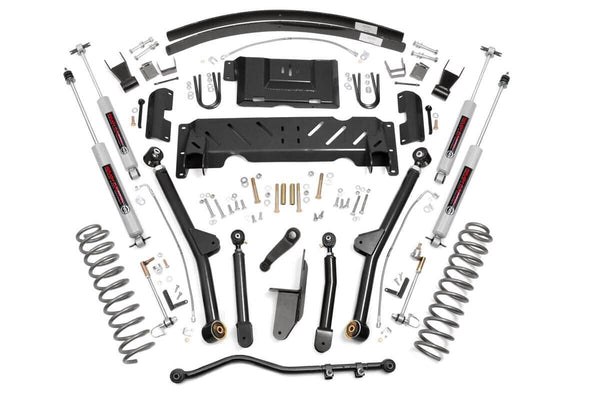 Rough Country 4.5 Inch Lift Kit Long Arm Aal Np242 Fits Jeep Cherokee Xj (84-01) 61622