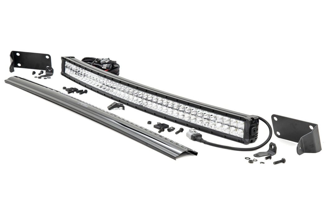 Rough Country Led Light Kit Bumper Mount 40" Chrome Dual Row Ram 2500/3500 (10-18) 70570CD