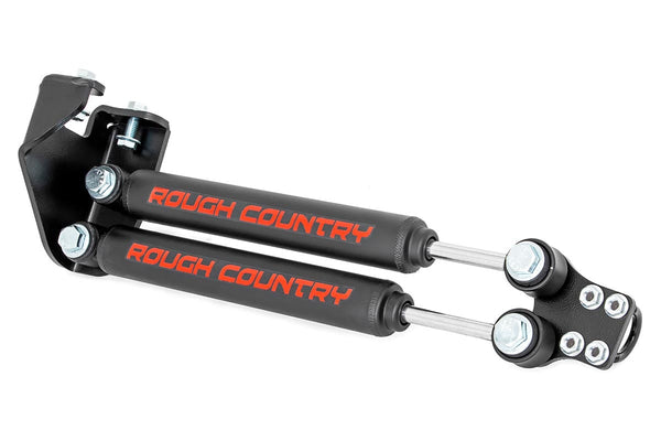 Rough Country Dual Steering Stabilizer 4-6.5 Inch Lift Fits Jeep Wrangler Yj (87-95) 87307