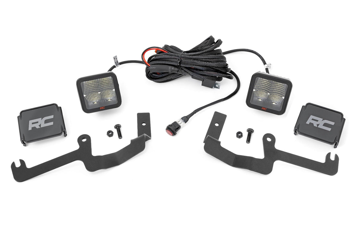Rough Country Led Light Ditch Mount 2&Quot; Spectrum Pair Spot Fits Chevy Silverado 1500 (19-23) 80841