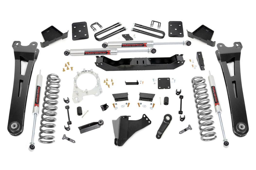 Rough Country 6 Inch Lift Kit Ovld M1 Shocks Ford F-250/F-350 Super Duty (17-22) 55440