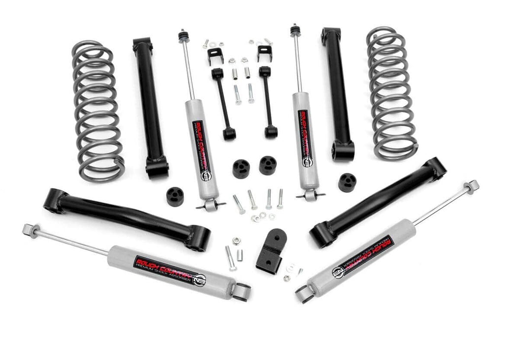 Rough Country 3.5 Inch Lift Kit V-6 Motor compatible with Jeep Grand Cherokee Zj 4Wd (93-98) 636.20