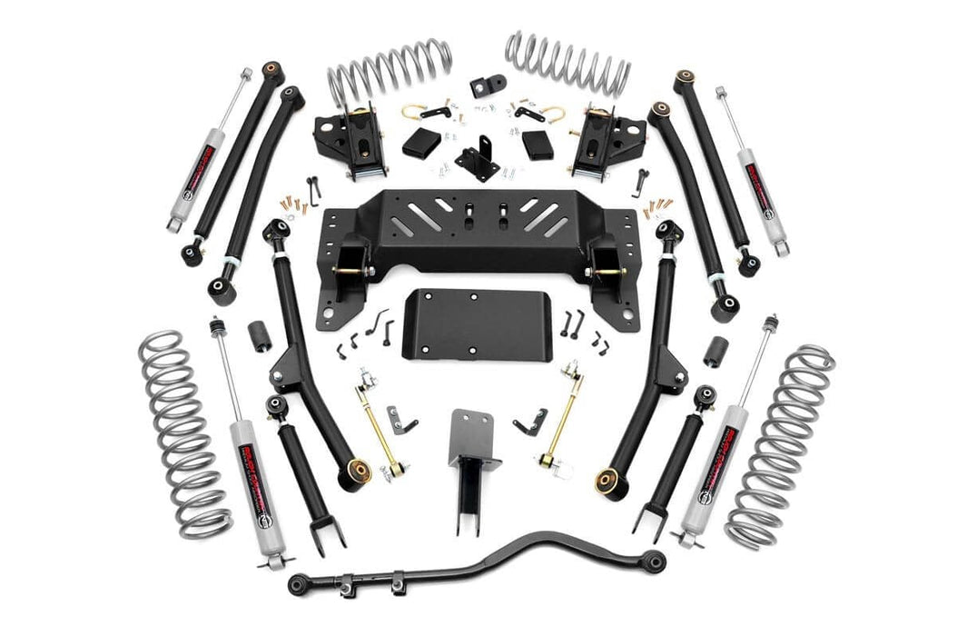 Rough Country 4 Inch Lift Kit Long Arm compatible with Jeep Grand Cherokee Zj 4Wd (1993-1998) 90222