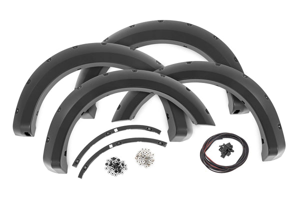 Rough Country Pocket Fender Flares Gloss Black Fits Ford F-150 2WD/4WD (2009-2014) F-F10911A-RCGB