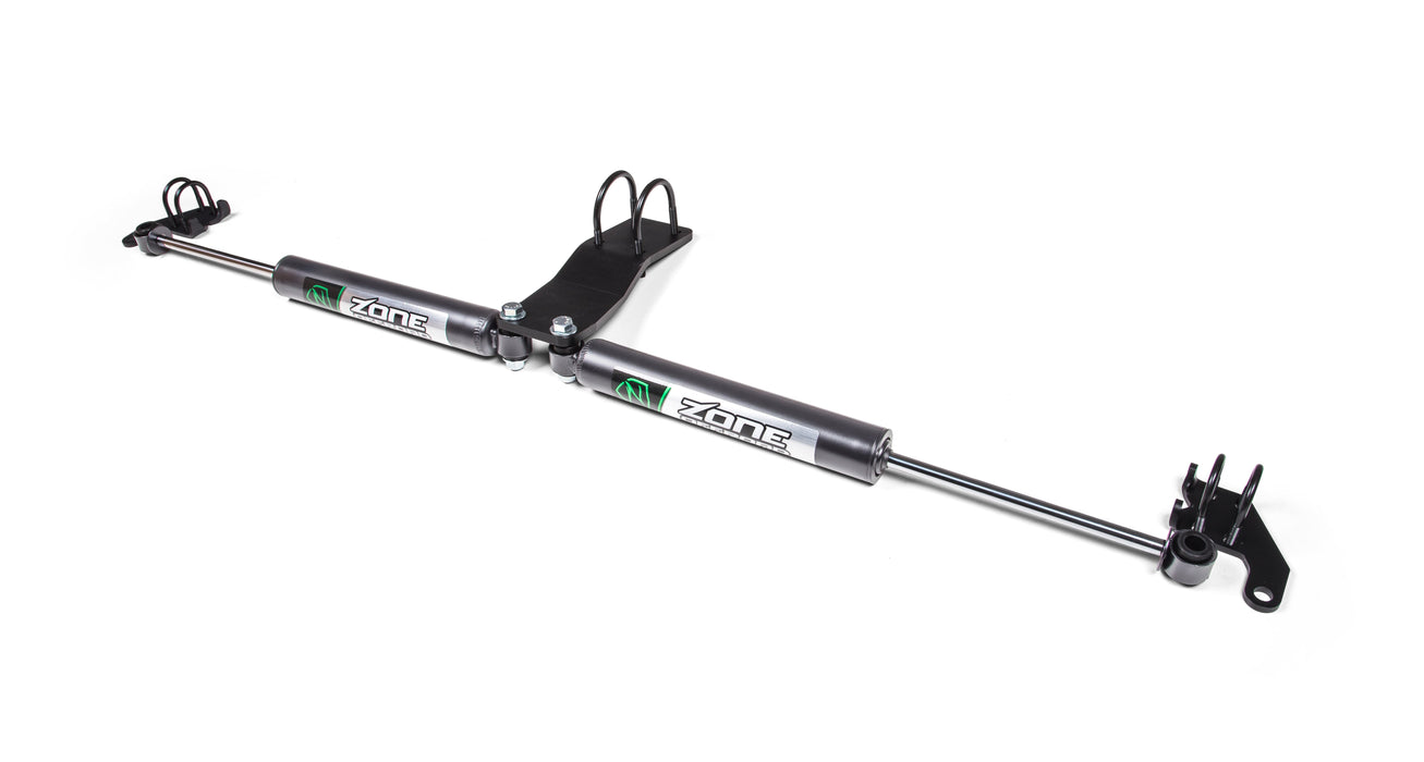 Zone Offroad Dual Steering Stabilizer Kit w/ Shocks Jeep Wrangler JL (18-25) and Gladiator JT (20-25)