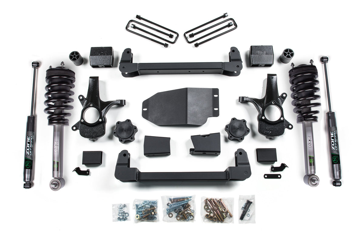 ZONE 6.5 Inch Lift Kit Fits Chevy Silverado & GMC Sierra 1500 07-13 4WD Nitro Series ZONC1LN