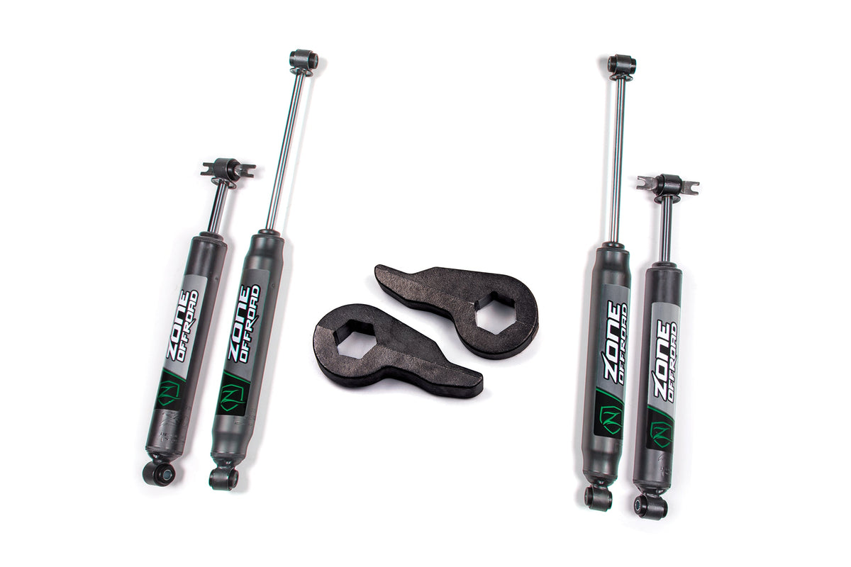 ZONE 1988-98 Fits Chevy/gmc 1500 2" Torsion Bar Key Kit Nitro Shocks ZONC51N