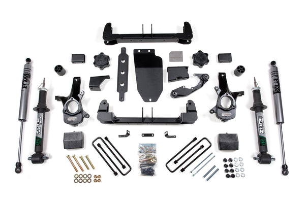 Zone 2014-2018 Chevy/gmc 1500 Silverado/sierra 4WD 6.5" Strut Lift Kit- Alum/stamped Arms FOX 2.0 Shocks ZONC60F