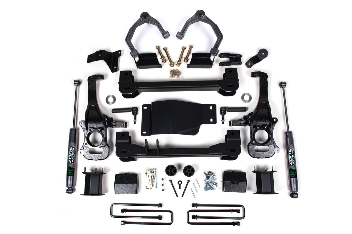 ZONE 2019-2024 Fits Chevy/, Fits GMC 1500 4WD 6" Suspension System Nitro C68N