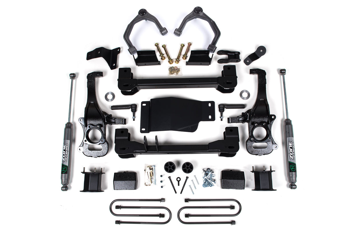 ZONE 2025 Fits Chevy/gmc 1500 4WD 4" Suspension Lift Kit, 3" Rear, Block Spacer Front, Nitro Rear Shock ZONC79N