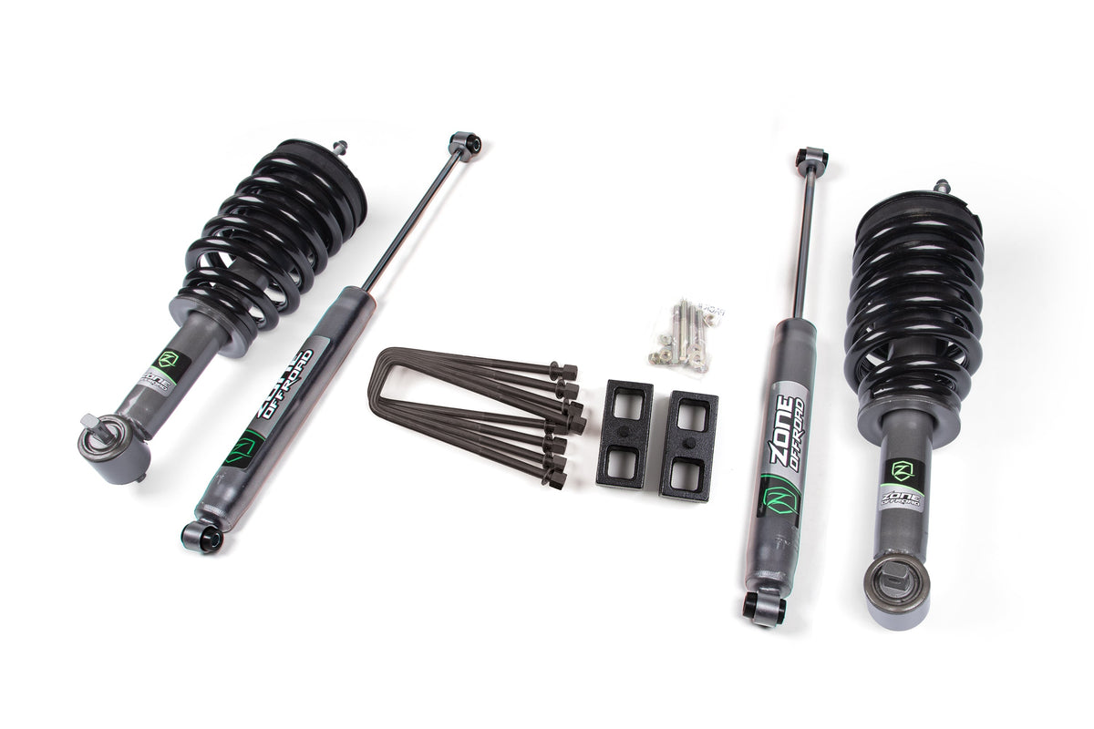 ZONE 3 Inch Lift Kit Loaded Strut Fits Chevy Silverado & GMC Sierra 1500 07-18 4WD ZONC87LN