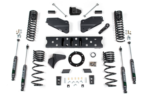 ZONE 2019-2024 Fits RAM 2500 6.5" Radius Arm Bracket 4.5" Rear Coils Diesel 6-Bolt T-case Nitro Shocks D117N