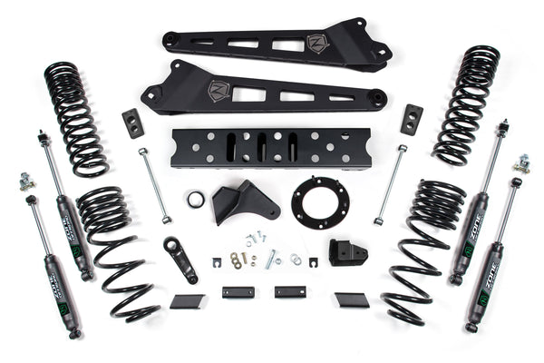 ZONE 2019-2024 Fits RAM 2500 5.5" Radius Arm 4.5" Rear Coils Gas 6-Bolt T-case Nitro Shocks D124N