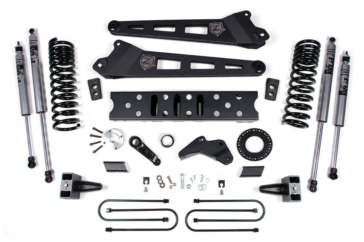 ZONE 2019-2024 Fits RAM 3500 5.5" Radius Arm 5" Rear Block W/ Overload Gas 6-Bolt T-case FOX Shocks D122F
