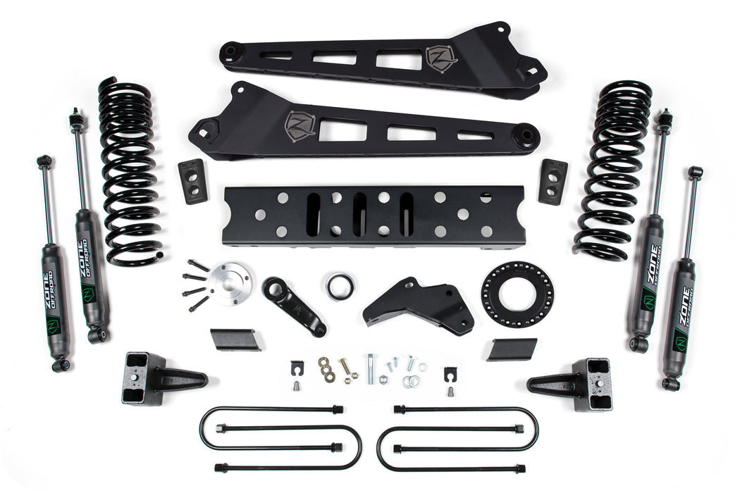 ZONE ZOND122N 2019-2024 Ram 3500 5.5" Radius Arm 5" Rear Block w/ overload Gas 6-Bolt T-Case Nitro Shocks